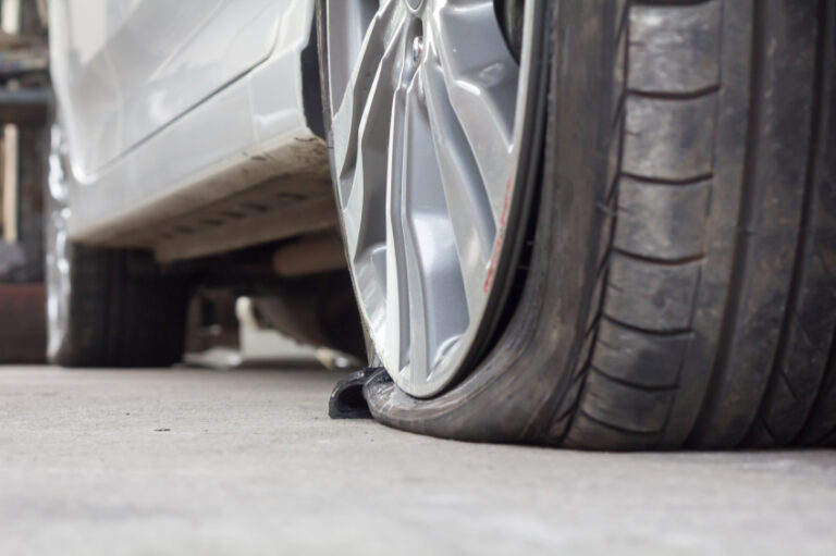 Burst Tire