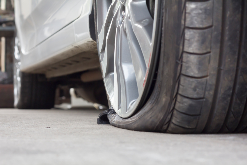 Burst Tire