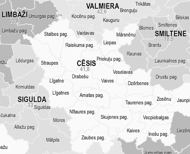 Novadu Karte 2019 Cesis 1