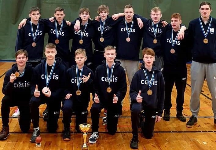 Basketbolisti U15 Cesis 1