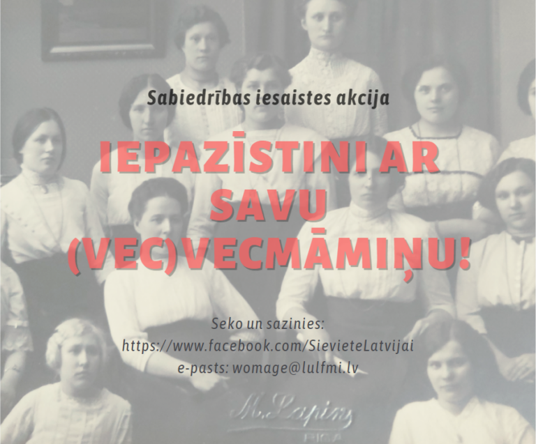 Akcija Iepazistini Ar Vecmaminu 1