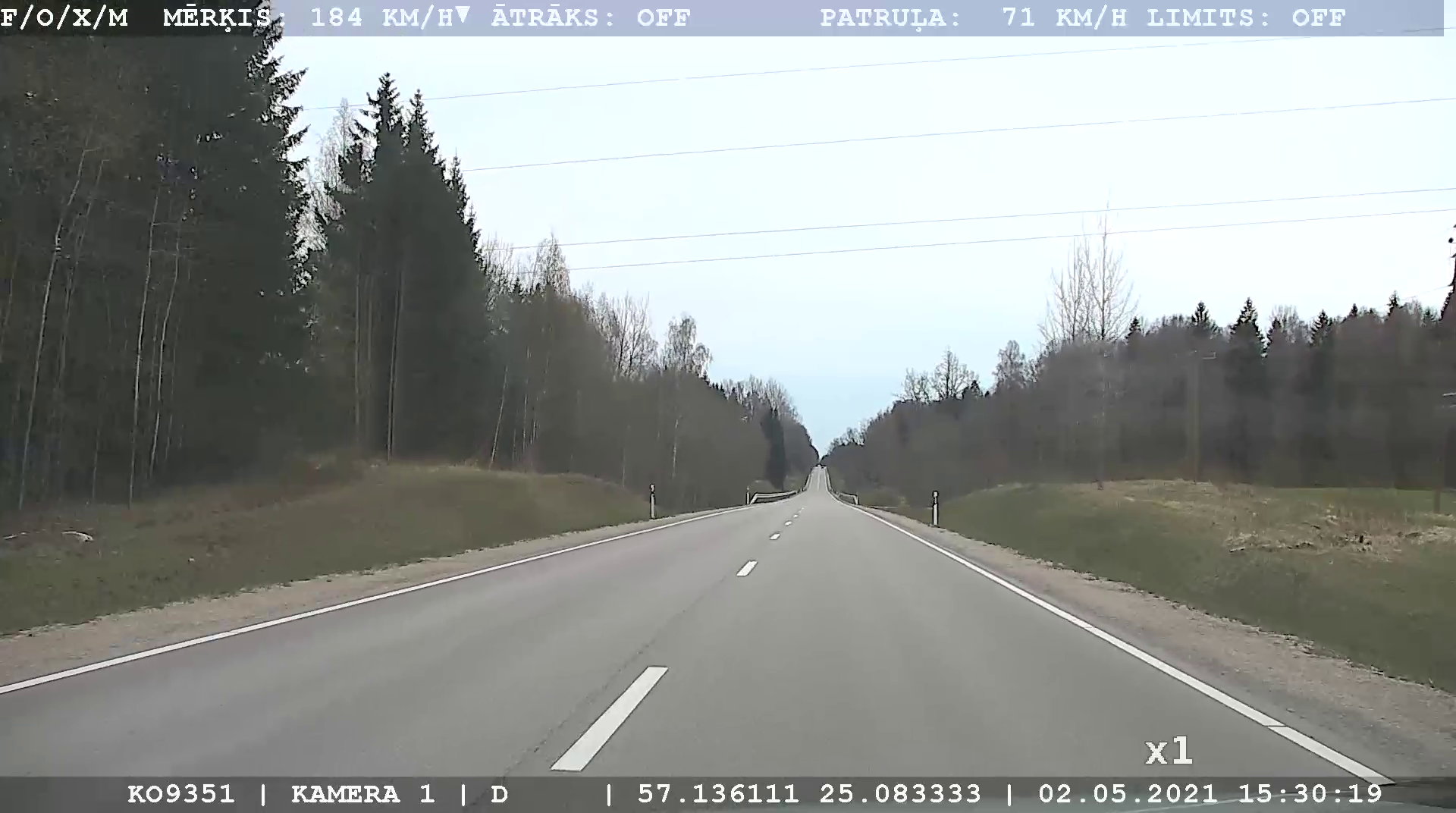 Cesim Atrums 184km.h